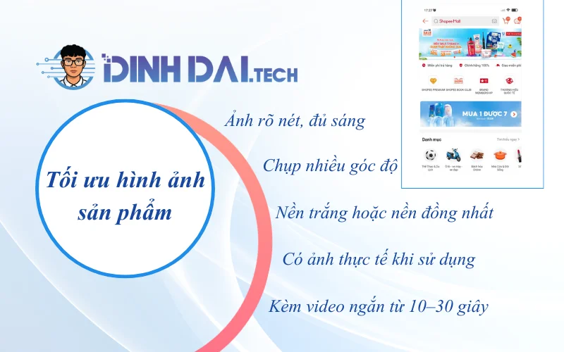 Tối ưu hình ảnh sản phẩm SEO Shopee