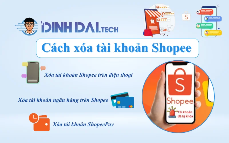 Cách xóa tài khoản Shopee