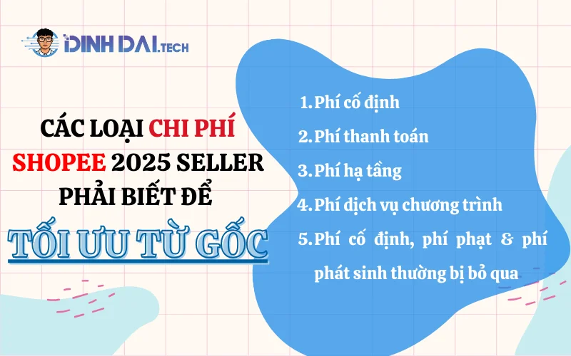 Các loại chi phí Shopee 2025 seller phải biết để tối ưu từ gốc