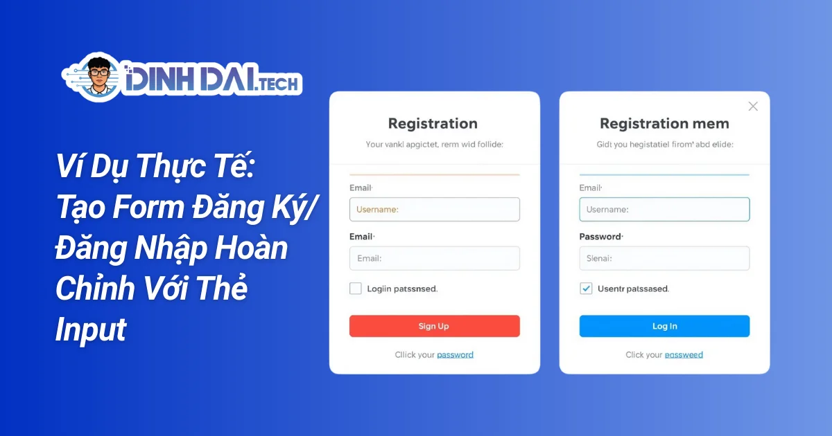 Ví Dụ Thực Tế: Tạo Form Đăng Ký_Đăng Nhập Hoàn Chỉnh Với Thẻ Input