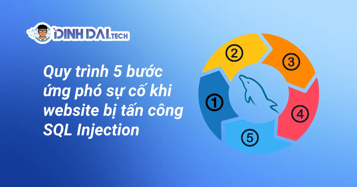 Quy trình 5 bước ứng phó sự cố khi website bị tấn công SQL Injection