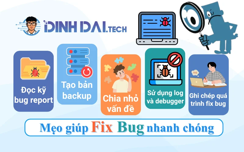 Mẹo giúp Fix Bug nhanh chóng