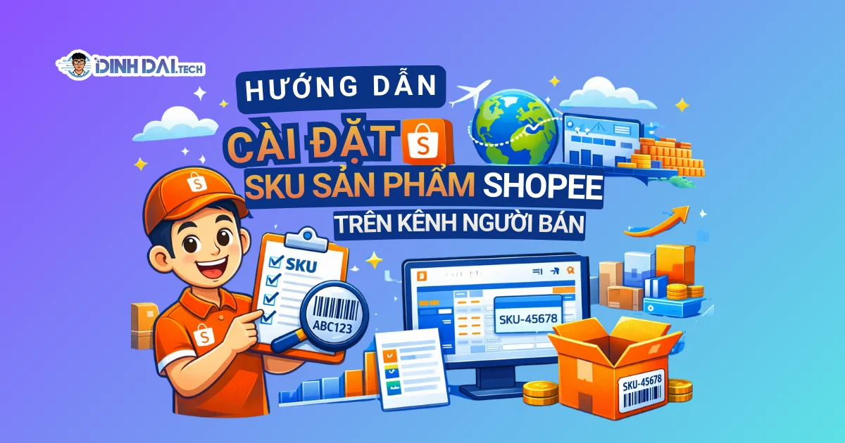 Hướng dẫn cài đặt SKU sản phẩm Shopee trên kênh người bán