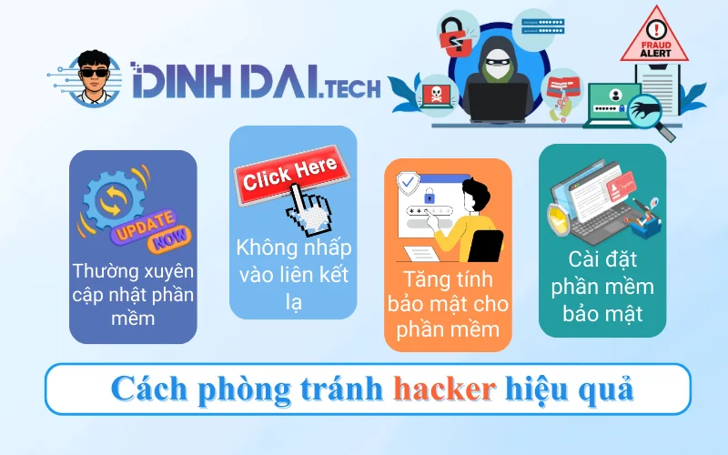 Cách phòng tránh hacker hiệu quả