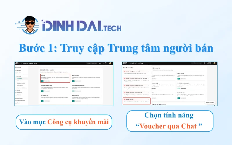 Bước 1 Truy cập Trung tâm người bán