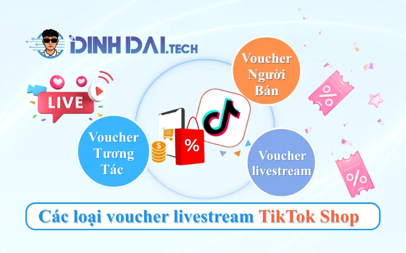 Các loại voucher livestream TikTok Shop