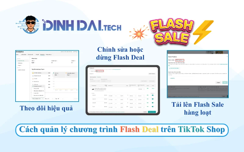 Cách quản lý chương trình Flash Deal trên TikTok Shop