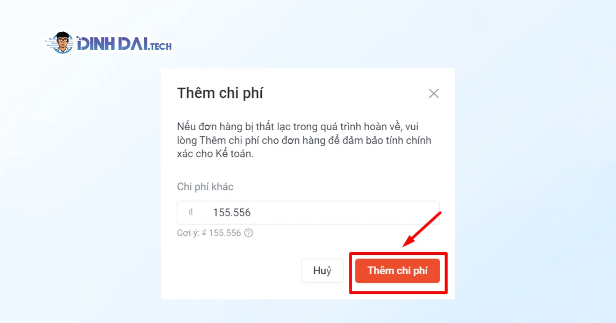 Trường hợp 2: Thêm chi phí rủi ro