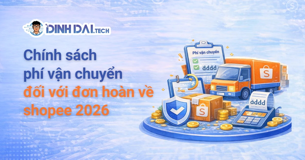 Chính sách phí vận chuyển đối với đơn hoàn về Shopee 2026