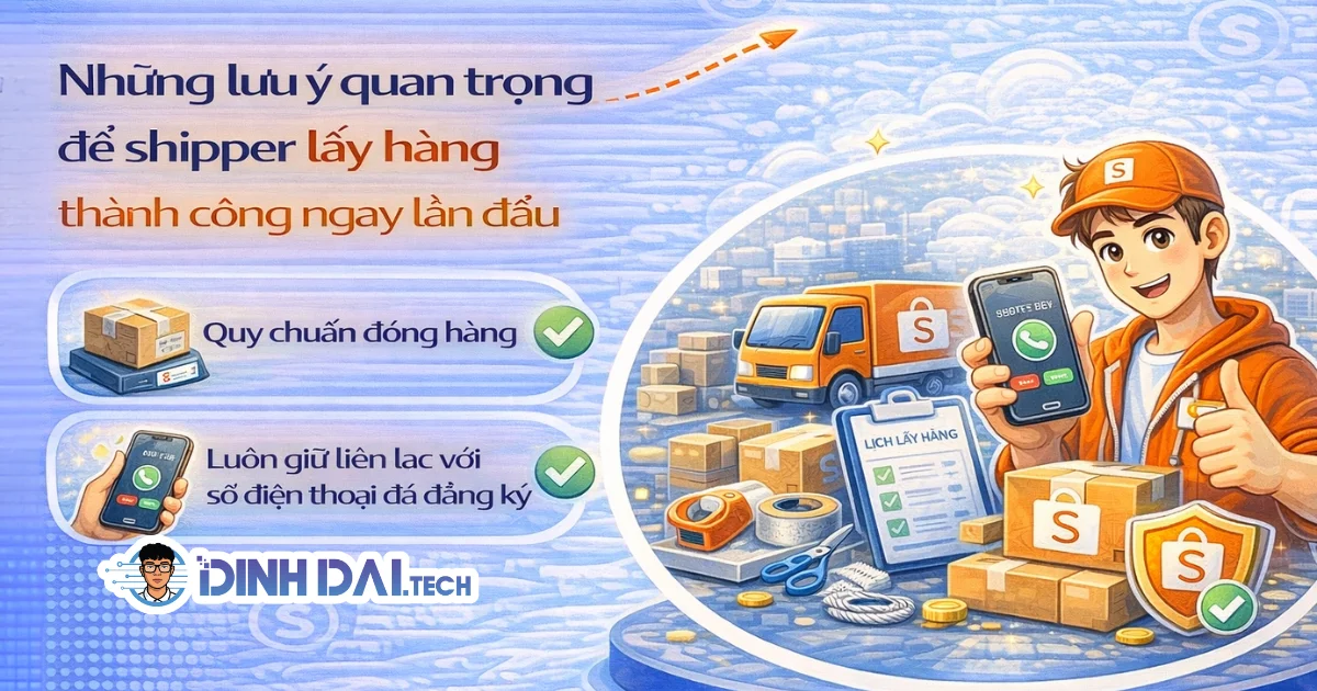 Những lưu ý quan trọng để shipper lấy hàng thành công ngay lần đầu