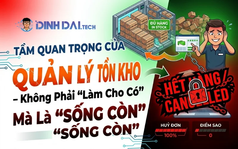 Tầm Quan Trọng Của Quản Lý Tồn Kho Shopee – Không Phải “Làm Cho Có” Mà Là “Sống Còn”