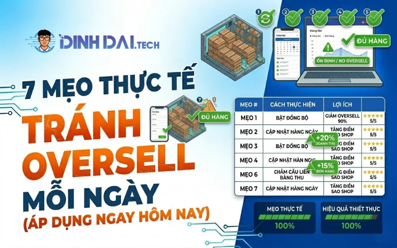 7 Mẹo Thực Tế Tránh Oversell Mỗi Ngày (Áp Dụng Ngay Hôm Nay)