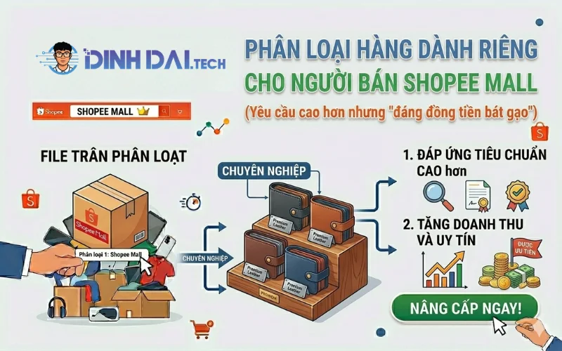 Phân loại hàng dành riêng cho người bán Shopee Mall – Yêu cầu cao hơn nhưng _đáng đồng tiền bát gạo