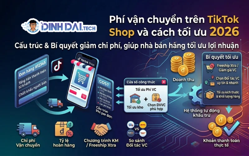 PHÍ VẬN CHUYỂN TRÊN TIKTOK SHOP VÀ CÁCH TỐI ƯU 