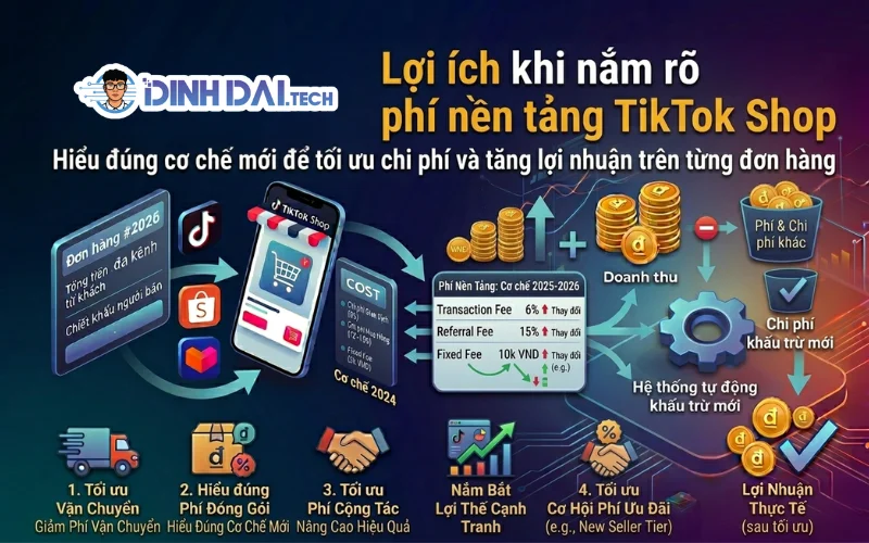 LỢI ÍCH KHI NẮM RÕ PHÍ NỀN TẢNG TIKTOK SHOP