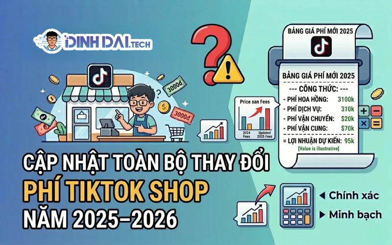 CẬP NHẬT TOÀN BỘ THAY ĐỔI PHÍ TIKTOK SHOP NĂM 2025-2026