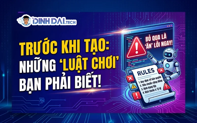 TRƯỚC KHI TẠO_ NHỮNG LUẬT CHƠI BẠN PHẢI BIẾT