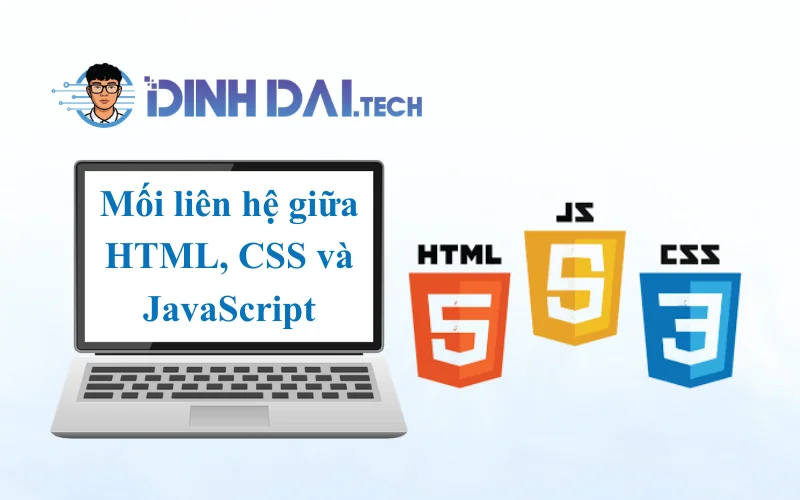 Mối liên hệ giữa HTML, CSS và JavaScript
