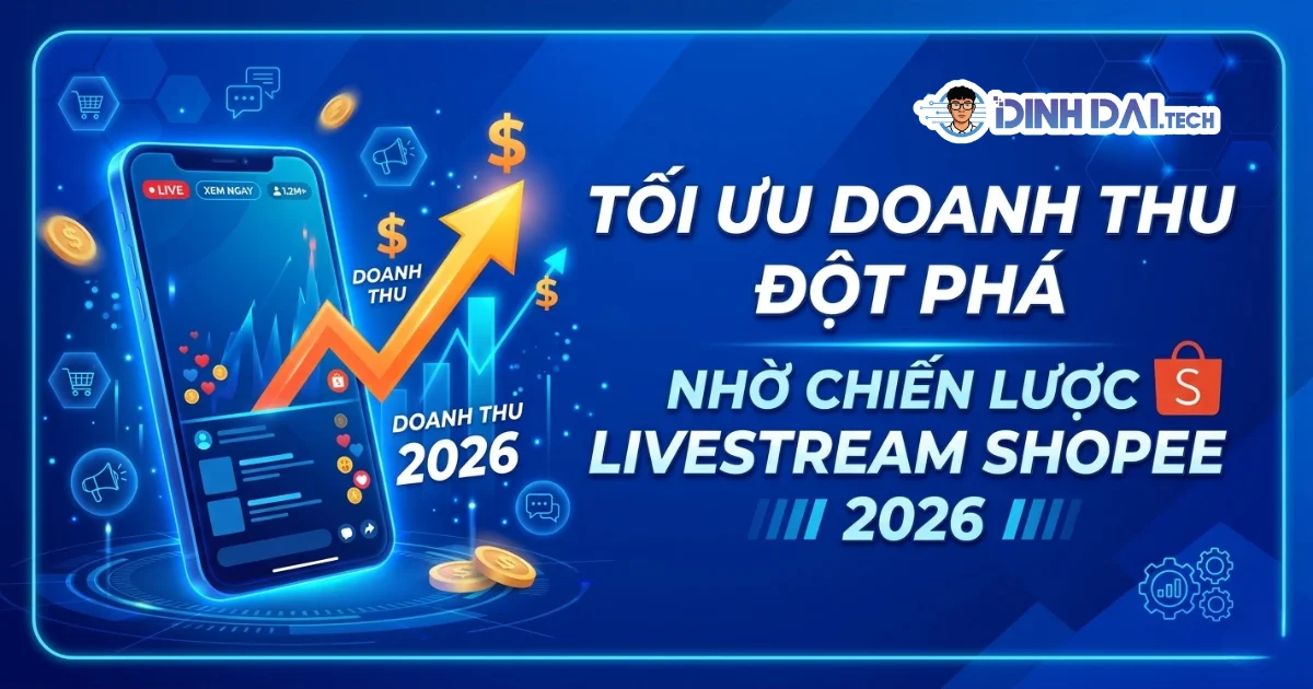 Tối ưu doanh thu đột phá nhờ chiến lược livestream shopee 2026
