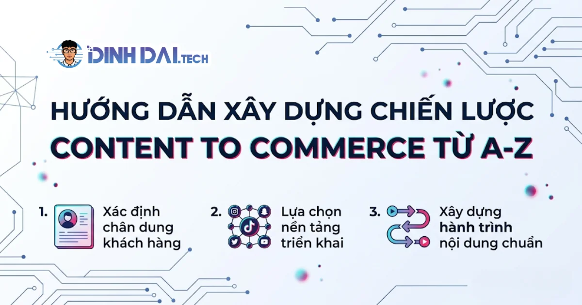 Hướng dẫn xây dựng chiến lược content to commerce từ A-Z