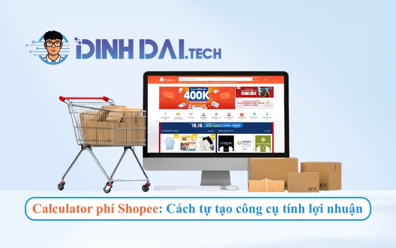 Calculator phí Shopee Cách tự tạo công cụ tính lợi nhuận