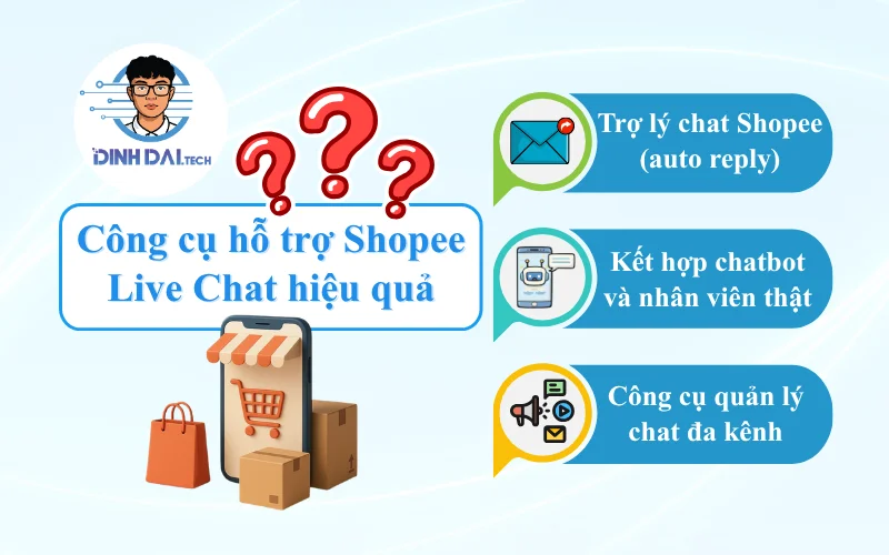 Công cụ hỗ trợ Shopee Live Chat hiệu quả