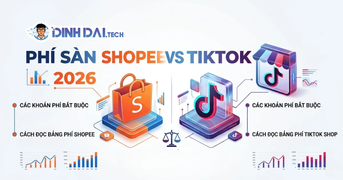 Phí sàn Shopee vs TikTok Shop 2026_ chi phí nào thật sự thấp hơn