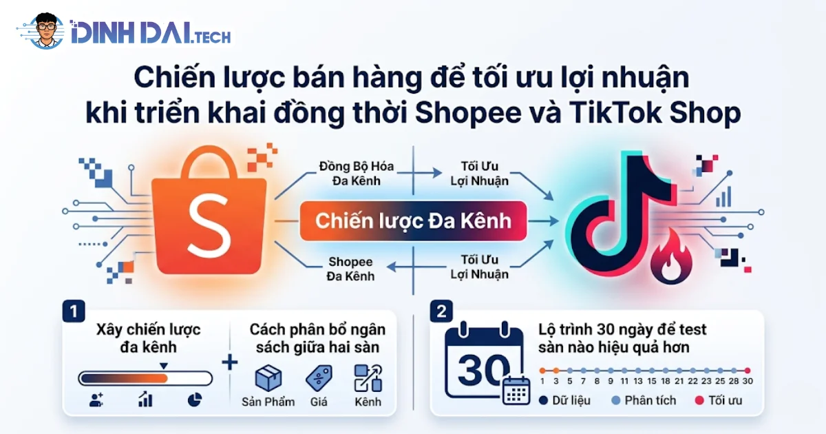 Chiến lược bán hàng để tối ưu lợi nhuận khi triển khai đồng thời Shopee và TikTok Shop