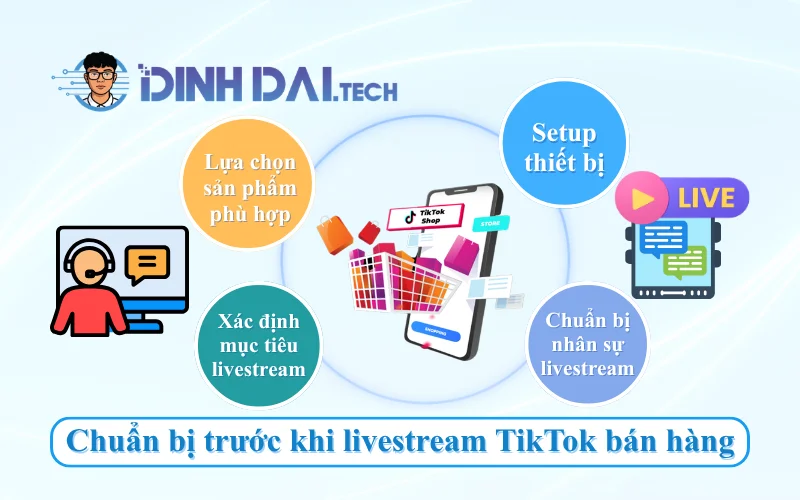 Chuẩn bị trước khi livestream bán hàng trên TikTok