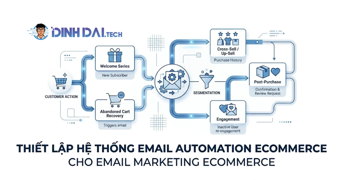 Thiết lập hệ thống email automation ecommerce cho email marketing ecommerce