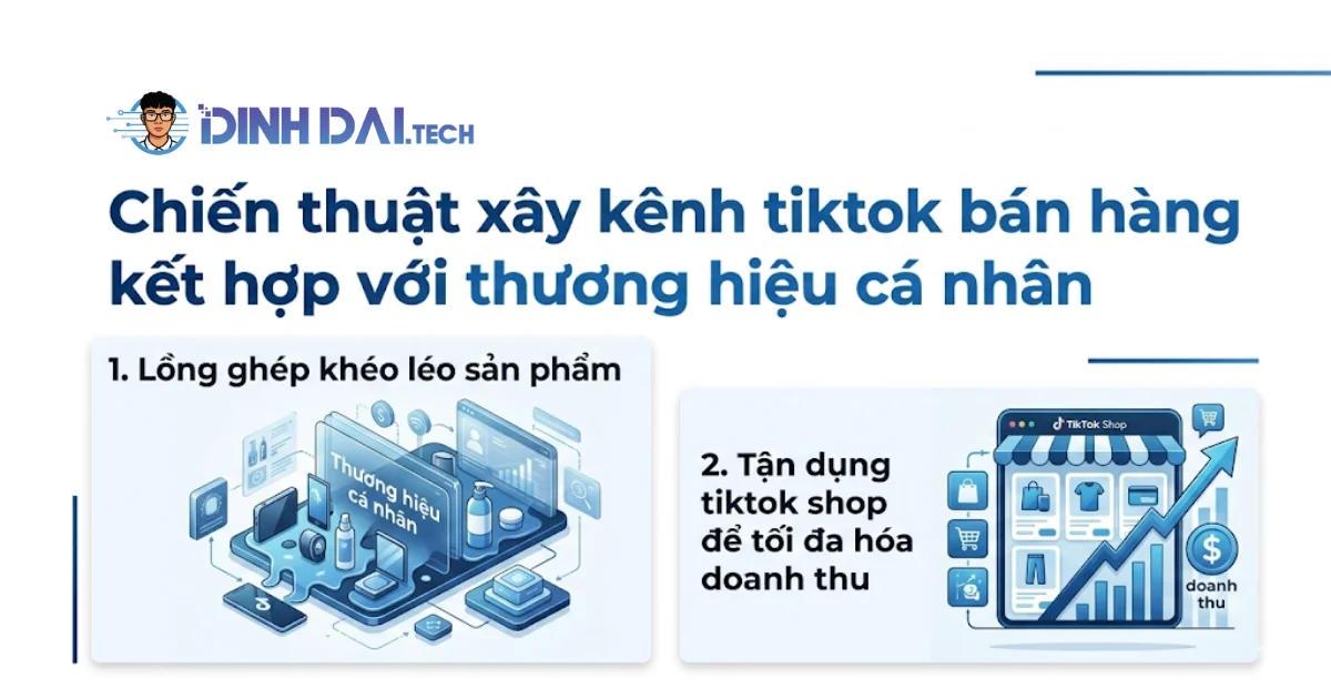 Chiến thuật xây kênh tiktok bán hàng kết hợp với thương hiệu cá nhân
