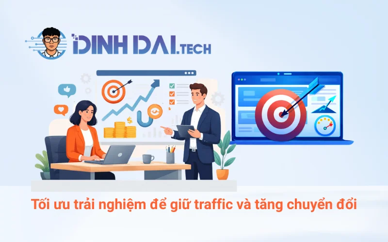 Tối ưu trải nghiệm để giữ traffic và tăng chuyển đổi