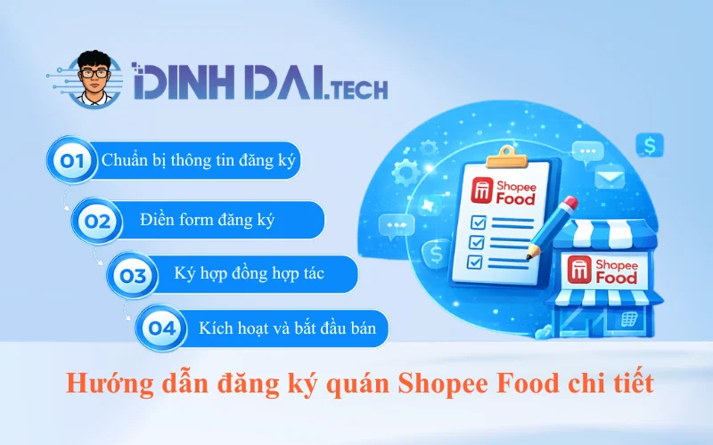 Hướng dẫn đăng ký quán Shopee Food chi tiết