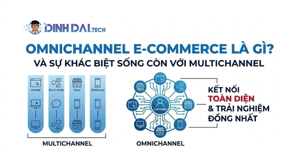 Omnichannel e-commerce là gì? Và sự khác biệt sống còn với multichannel