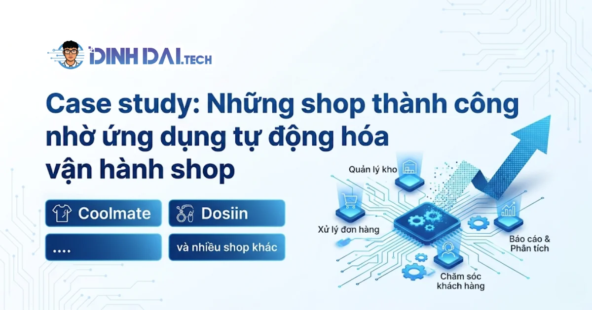 Case study: Những shop thành công nhờ ứng dụng tự động hóa vận hành shop