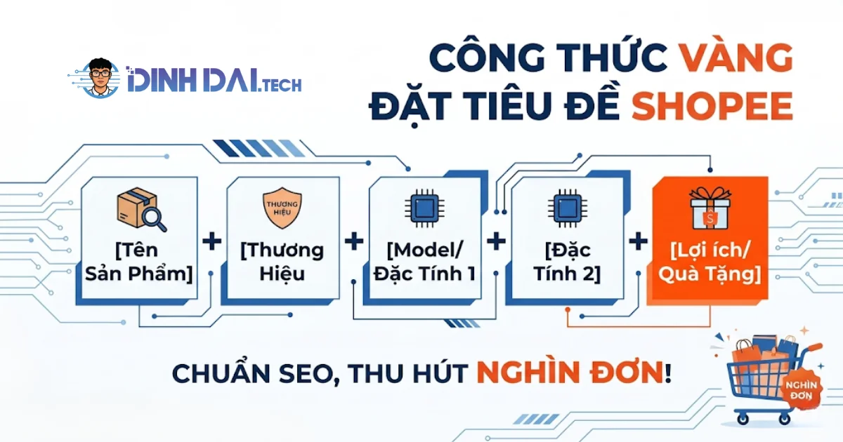 Công thức vàng để đặt tiêu đề sản phẩm Shopee chuẩn SEO thu hút nghìn đơn