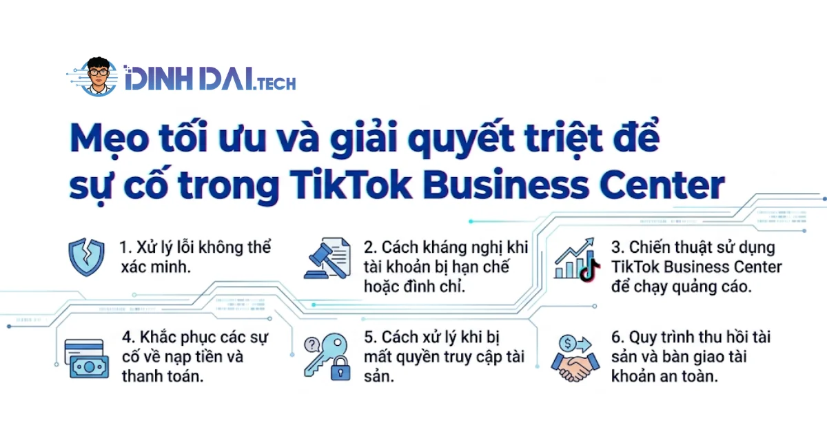 Mẹo tối ưu và giải quyết triệt để sự cố trong TikTok Business Center