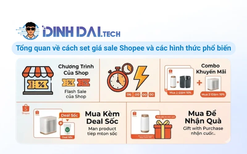 Tổng quan về cách set giá sale Shopee và các hình thức phổ biến