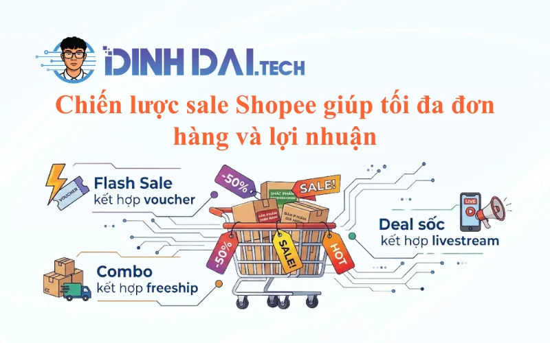 Chiến lược sale Shopee giúp tối đa đơn hàng và lợi nhuận