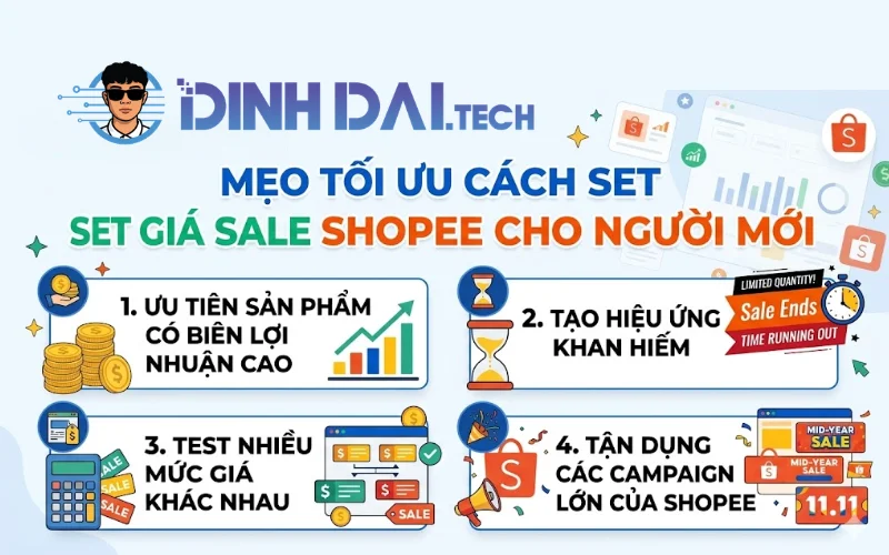 Mẹo tối ưu cách set giá sale Shopee cho người mới