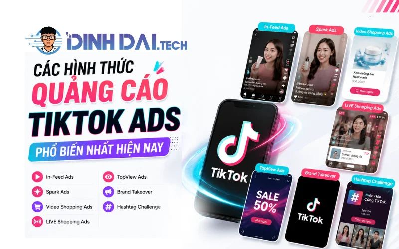 Các hình thức quảng cáo TikTok Ads phổ biến nhất hiện nay