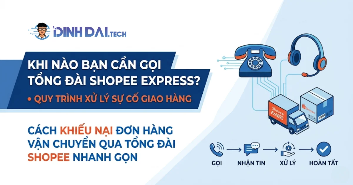 Khi nào bạn cần gọi tổng đài shopee express và quy trình xử lý sự cố giao hàng