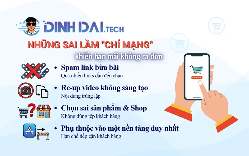 Những sai lầm chí mạng khiến bạn mãi không ra đơn
