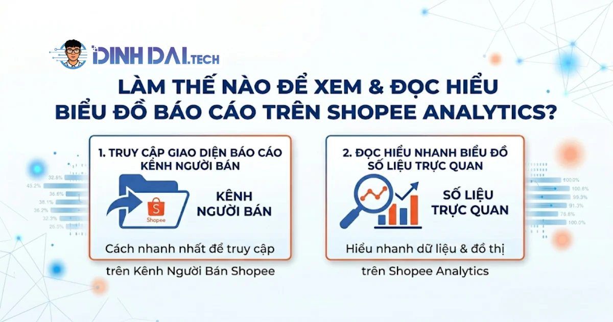Làm thế nào để xem và đọc hiểu các biểu đồ báo cáo trên Shopee Analytics