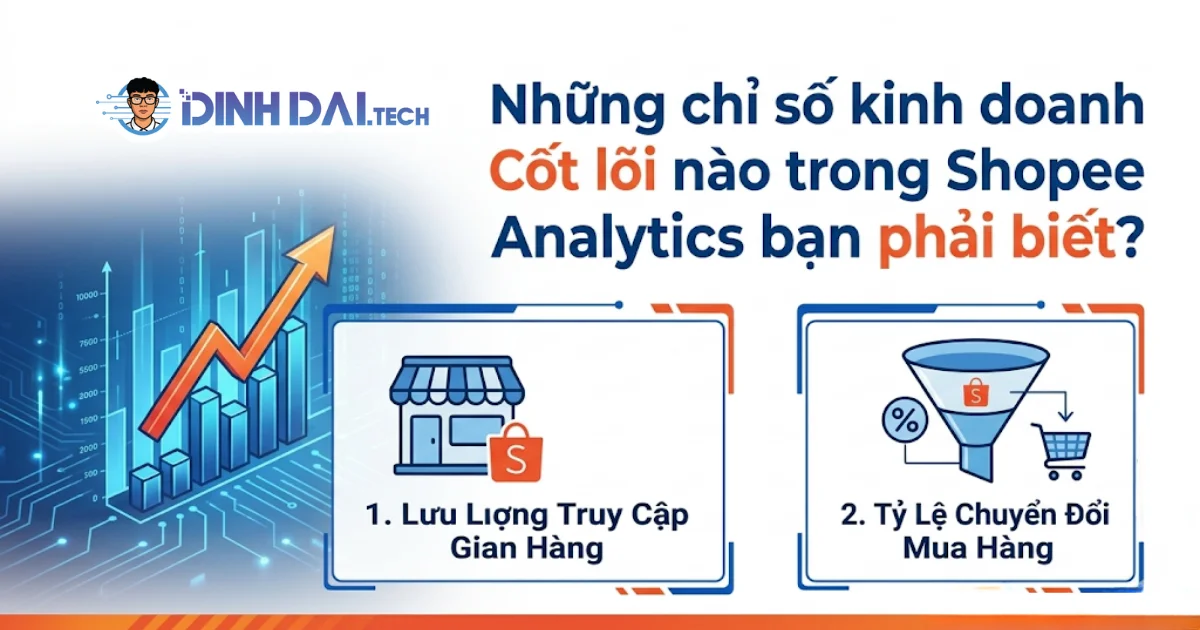Những chỉ số kinh doanh cốt lõi nào trong Shopee Analytics bạn phải biết