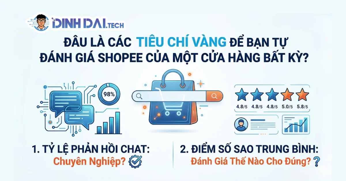 Đâu là các tiêu chí để bạn tự đánh giá shopee của một cửa hàng bất kỳ