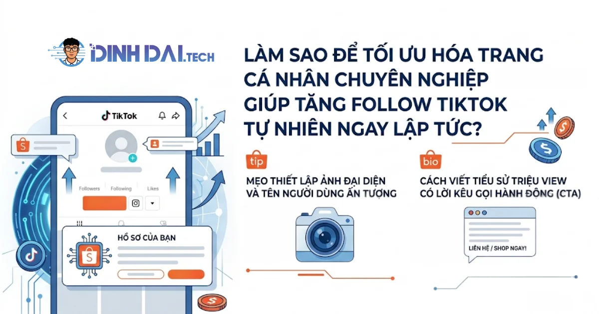Làm sao để tối ưu hoá trang cá nhân chuyên nghiệp giúp tăng Follow tiktok tự nhiên ngay lập tức