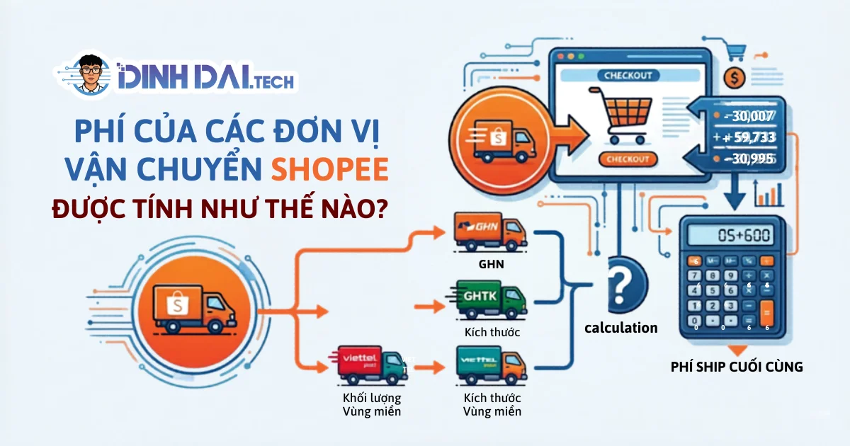 Phí của các đơn vị vận chuyển Shopee được tính như thế nào