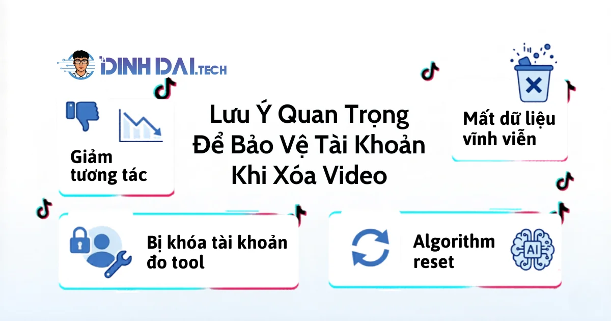 Lưu Ý Quan Trọng Để Bảo Vệ Tài Khoản Khi Xóa Video