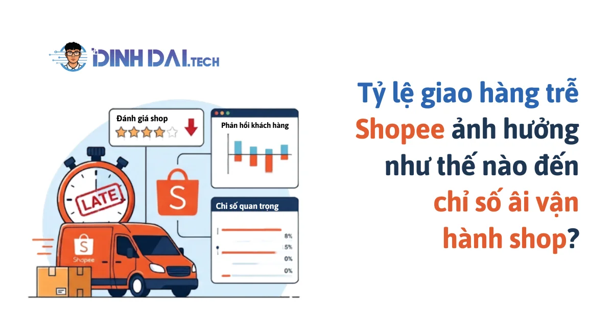 Tỷ lệ giao hàng trễ Shopee ảnh hưởng như thế nào đến chỉ số âi vận hành shop